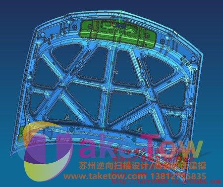 钣金覆盖件逆向扫描抄数测绘